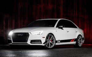 Audi S4 Sedan by AWE Tuning on Vossen Wheels (VFS-6) 2018 года